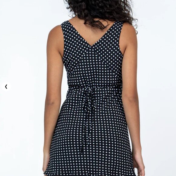 Nellie Mini Polka Dot Black Dress D28 - Picture 4 of 8